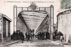 langon entre  e du grand pont mettaliquesur la garonne