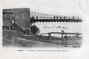 langon travaux preparatoires du nouveau pont