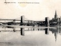 07 Langon Le grand pont suspendu sur la Garonne