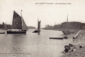 3020 langon gironde  a la voile dans le portt
