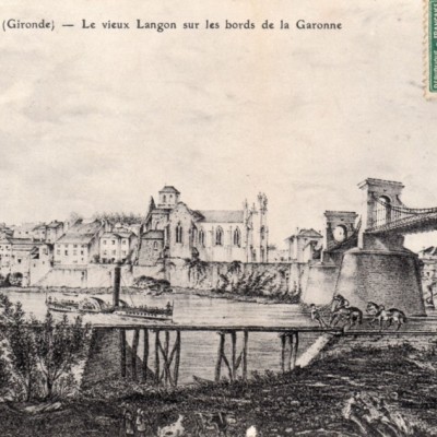 langon le vieux langon sur les bords de la garonne