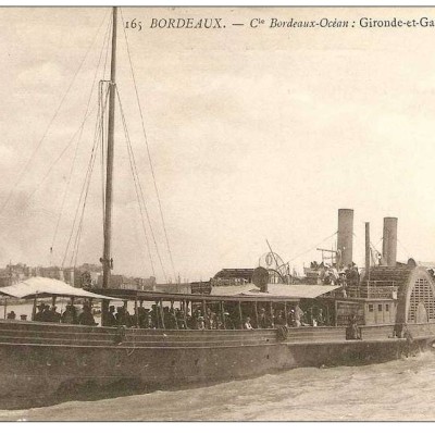 bordeaux bateau a vapeur gironde et garonne