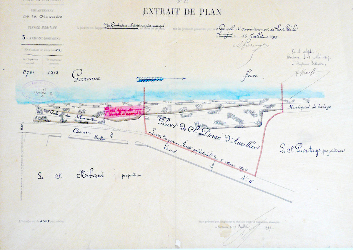 plan de la cale 1897