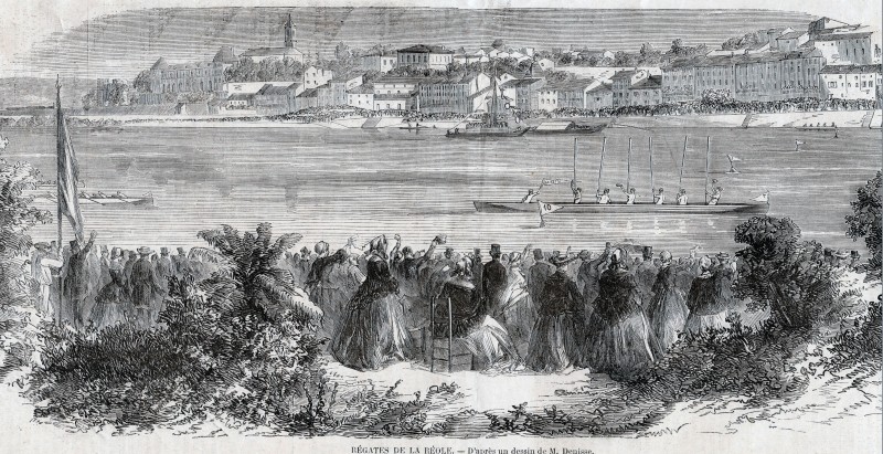 regates de la reole illustration 1858jpg