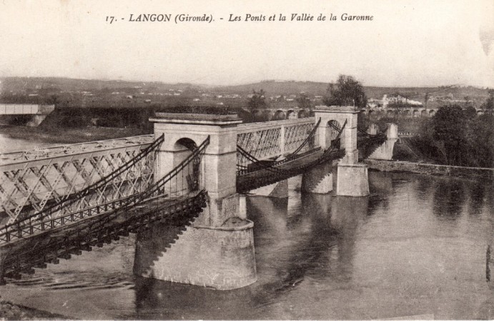 langon gironde les ponts et la vall  e de la garonne