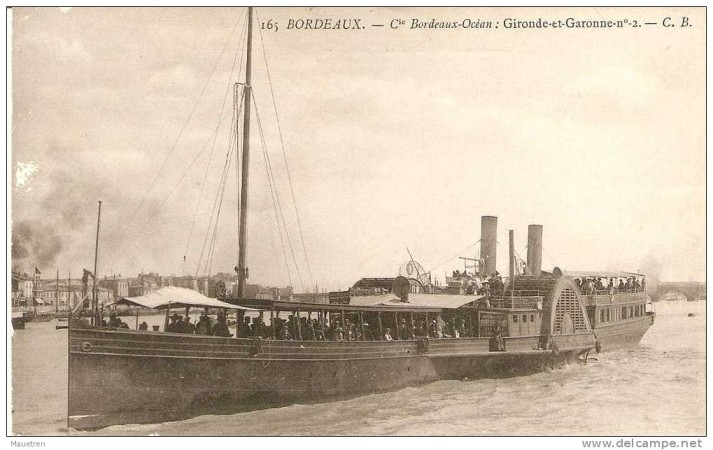 bordeaux bateau a vapeur gironde et garonne